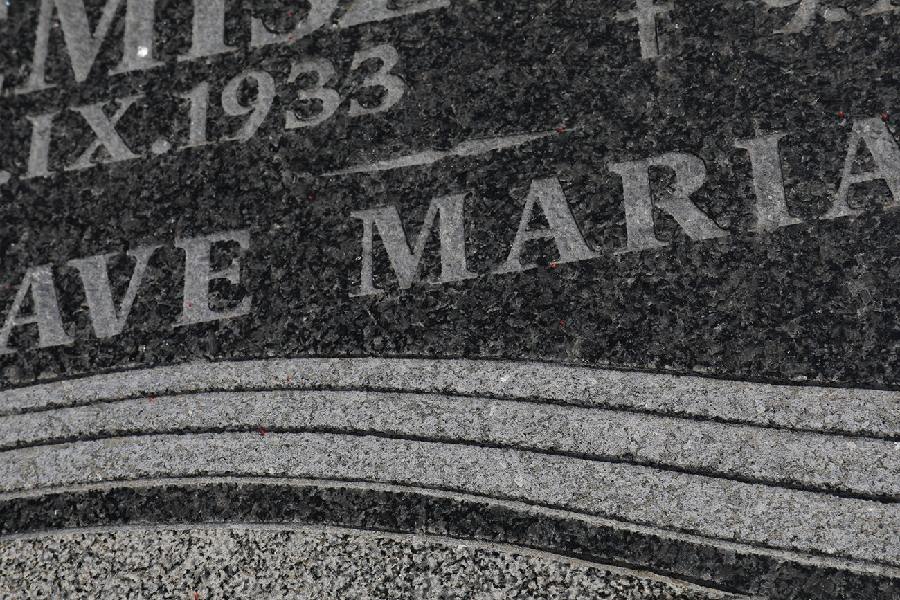 Napisy na nagrobku - Mazurek Granity Gorzów Wlkp.